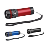Lampe torche promotionnelle en aluminium avec 3 modes Trios diverses couleurs