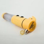 Marteau d'urgence pour voiture avec cutter, aimant et lumière Visible couleur jaune troisième vue