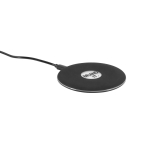Chargeurs sans fil rétroéclairés à charge rapide Illume couleur noir image avec logo