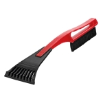 Grattoir à glace en plastique personnalisé avec brosse Clearview couleur rouge