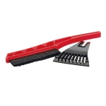 Grattoir à glace en plastique personnalisé avec brosse Clearview couleur rouge troisième vue