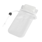Coques de téléphone étanches avec logo et fermeture hermétique Bayside couleur blanc