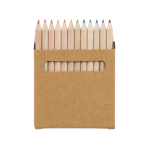 12 crayons personnalisés pour enfant dans un étui en carton