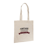 Sac en coton personnalisé avec longues anses 100 g/m² Eco Long couleur beige image avec logo