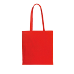 Sacs en coton colorés avec longues anses 105 g/m² Eco Color L couleur rouge première vue