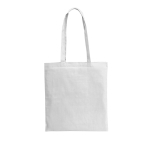 Sacs en coton colorés avec longues anses 105 g/m² Eco Color L couleur blanc première vue