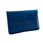 Oreiller de voyage gonflable personnalisé avec logo Basic Style couleur bleu avec housse