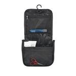 Trousse de toilette de voyage en polyester haute densité ExtraLarge couleur noir troisième vue