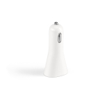 Adaptateur de voiture en plastique avec USB pour charger téléphone couleur blanc