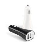 Adaptateur de voiture en plastique avec USB pour charger téléphone diverses couleurs