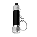 Petit porte-clés original avec lampe de poche en aluminium