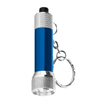 Petit porte-clés original avec lampe de poche en aluminium