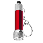 Petit porte-clés original avec lampe de poche en aluminium