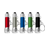 Petit porte-clés original avec lampe de poche en aluminium diverses couleurs