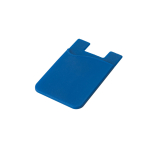 Porte-cartes personnalisé en silicone avec ruban adhésif SilconCase couleur bleu