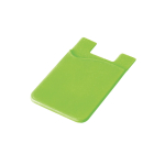 Porte-cartes personnalisé en silicone avec ruban adhésif SilconCase couleur vert lime