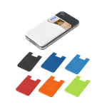Porte-cartes personnalisé en silicone avec ruban adhésif SilconCase diverses couleurs