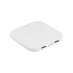 Chargeur sans fil carré pour téléphone portable ChargePad couleur blanc