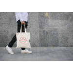 Impression de votre logo sur ce sac coton de 140 g/m2 Eco Plus vue d'ambiance