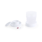 Verre pliant de 220ml pour stocker les médicaments Pillcup Colors couleur blanc septième vue