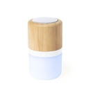 Enceinte Bluetooth en bambou avec lumière multicolore Naturparty couleur bois deuxième vue