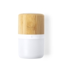 Enceinte Bluetooth en bambou avec lumière multicolore Naturparty couleur bois quatrième vue