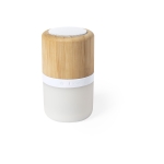 Enceinte Bluetooth en bambou avec lumière multicolore Naturparty couleur bois première vue