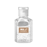 Flacon personnalisé de gel sans alcool pour les mains 30ml Basic couleur transparent deuxième vue principale