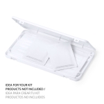 Étui porte-masque personnalisé en plastique blanc Compact couleur blanc deuxième vue