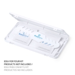 Étui porte-masque personnalisé en plastique blanc Compact couleur blanc troisième vue