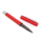 Roller publicitaire classique coloré avec capuchon à encre bleue Funny couleur rouge