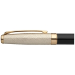 Stylo roller luxueux au capuchon doré et encre noire Roller Details couleur doré vue détail 1