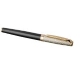 Stylo roller luxueux au capuchon doré et encre noire Roller Details couleur doré deuxième vue