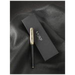 Stylo roller luxueux au capuchon doré et encre noire Roller Details couleur doré image nature morte
