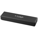 Stylo roller luxueux au capuchon doré et encre noire Roller Details couleur doré deuxième vue avec boîte