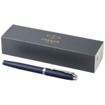 Stylo professionnel et fiable à encre noire Parker IM Elegant couleur bleu deuxième vue frontale