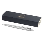 Porte-mines d'entreprise en acier de haute qualité Parker Jotter couleur argenté deuxième vue frontale