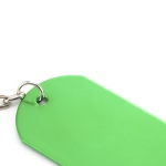 Porte-clés en forme de plaque militaire en aluminium Metallic couleur vert troisième vue