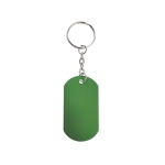 Porte-clés en forme de plaque militaire en aluminium Metallic couleur vert première vue