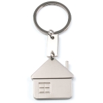 Porte-clés en métal en forme de maison avec cheminée Small House