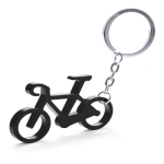 Porte-clés publicitaire en forme de vélo en aluminium Bicycle couleur noir