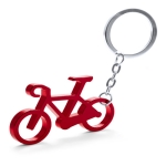 Porte-clés publicitaire en forme de vélo en aluminium Bicycle couleur rouge