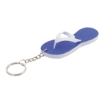 Porte-clés pour l'été en forme de tong avec corps en EVA Menorca couleur bleu