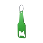 Porte-clés décapsuleur en aluminium en forme de bouteille Beer couleur vert
