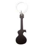 Porte-clés décapsuleur coloré personnalisé en forme de guitare Guitar couleur noir