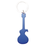Porte-clés décapsuleur coloré personnalisé en forme de guitare Guitar couleur bleu