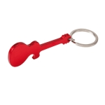 Porte-clés décapsuleur coloré personnalisé en forme de guitare Guitar couleur rouge