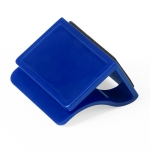 Cache webcam publicitaire au format clip avec nettoyeur d'écran Clip couleur bleu