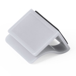 Cache webcam publicitaire au format clip avec nettoyeur d'écran Clip couleur blanc