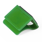 Cache webcam publicitaire au format clip avec nettoyeur d'écran Clip couleur vert